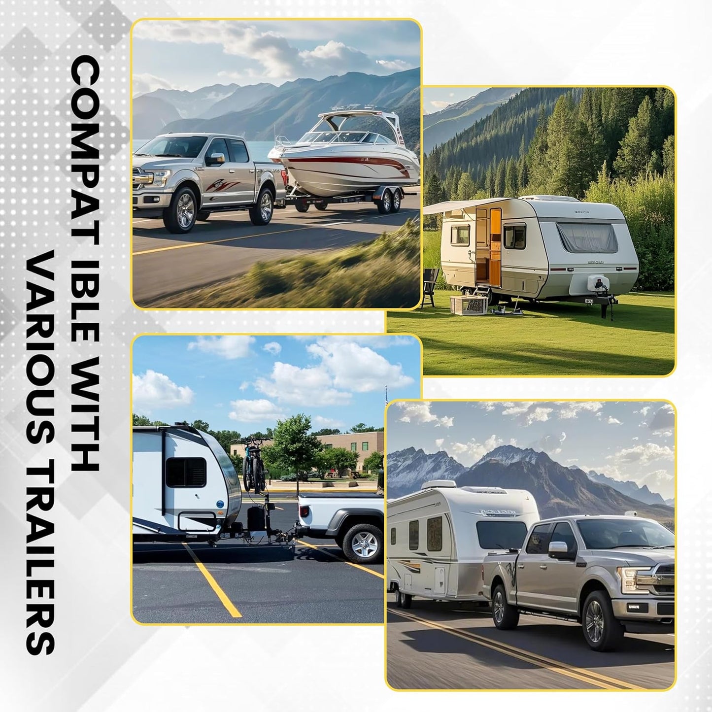 8000 lbs Trailer Jack, Bolt-On, 28.9" Vertical Travel, Heavy Duty, Adjustable Drop Leg, for Utility Trailer, Yacht, Boat, RV (Silvery)