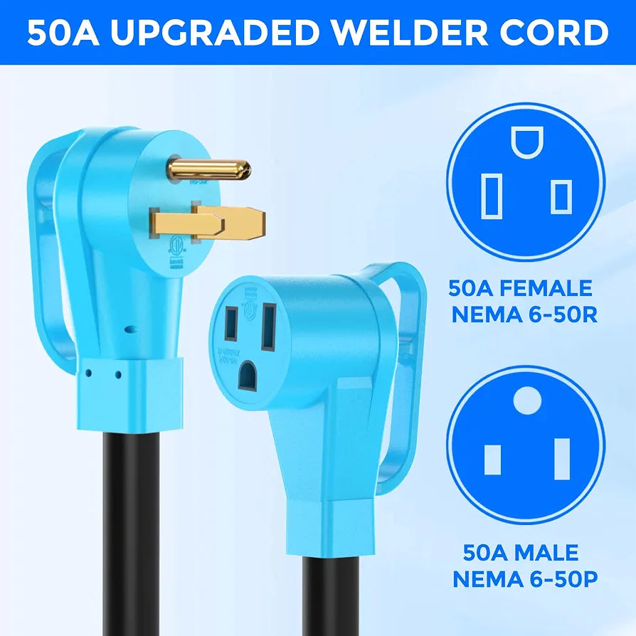 50Amp 40FT Welder Extension Cord 8 AWG