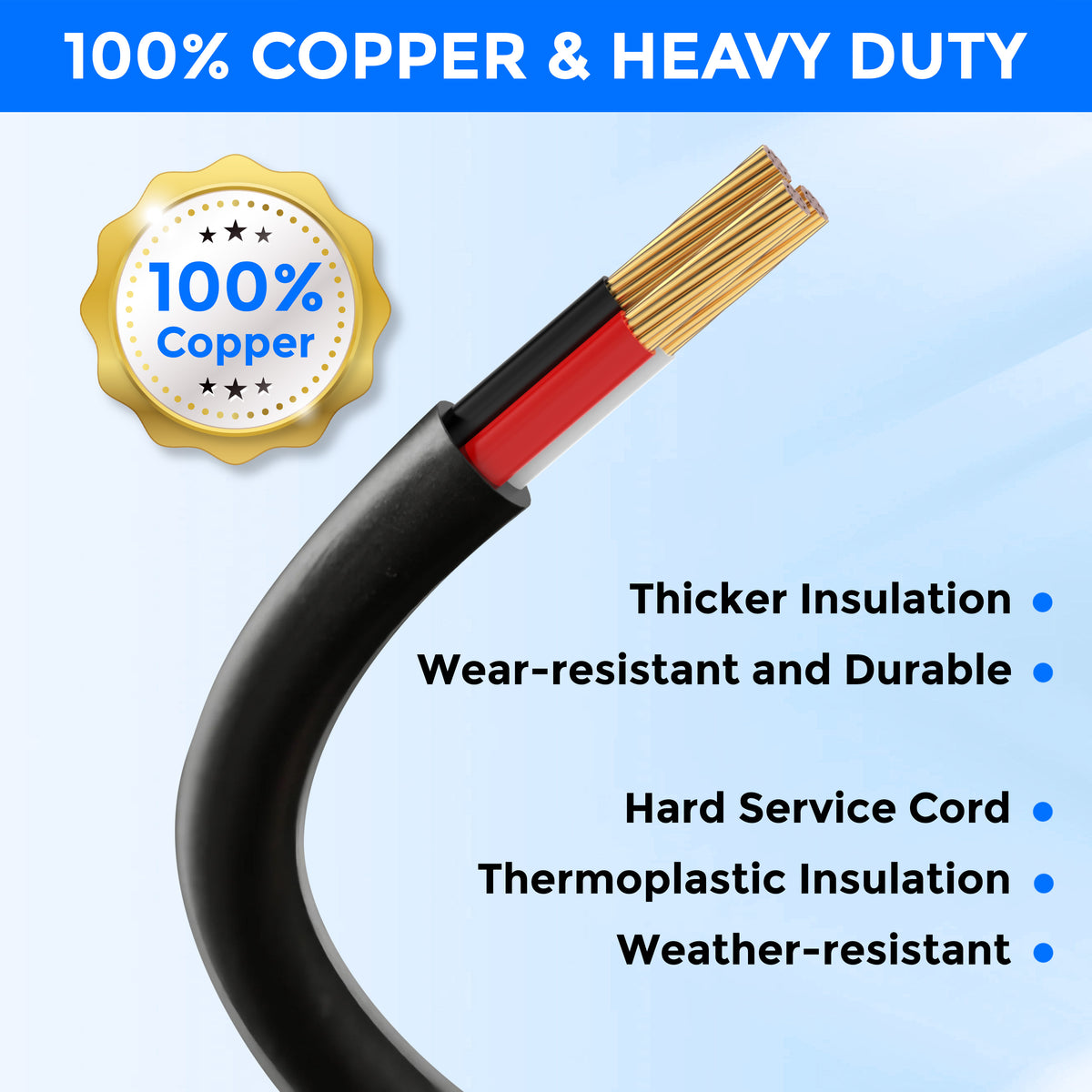 50Amp Welder Extension Cord 6 AWG 250V NEMA 6-50P to 6-50R Heavy Duty Power Extension Cord for Welder Plasma MIG TIG Cutter