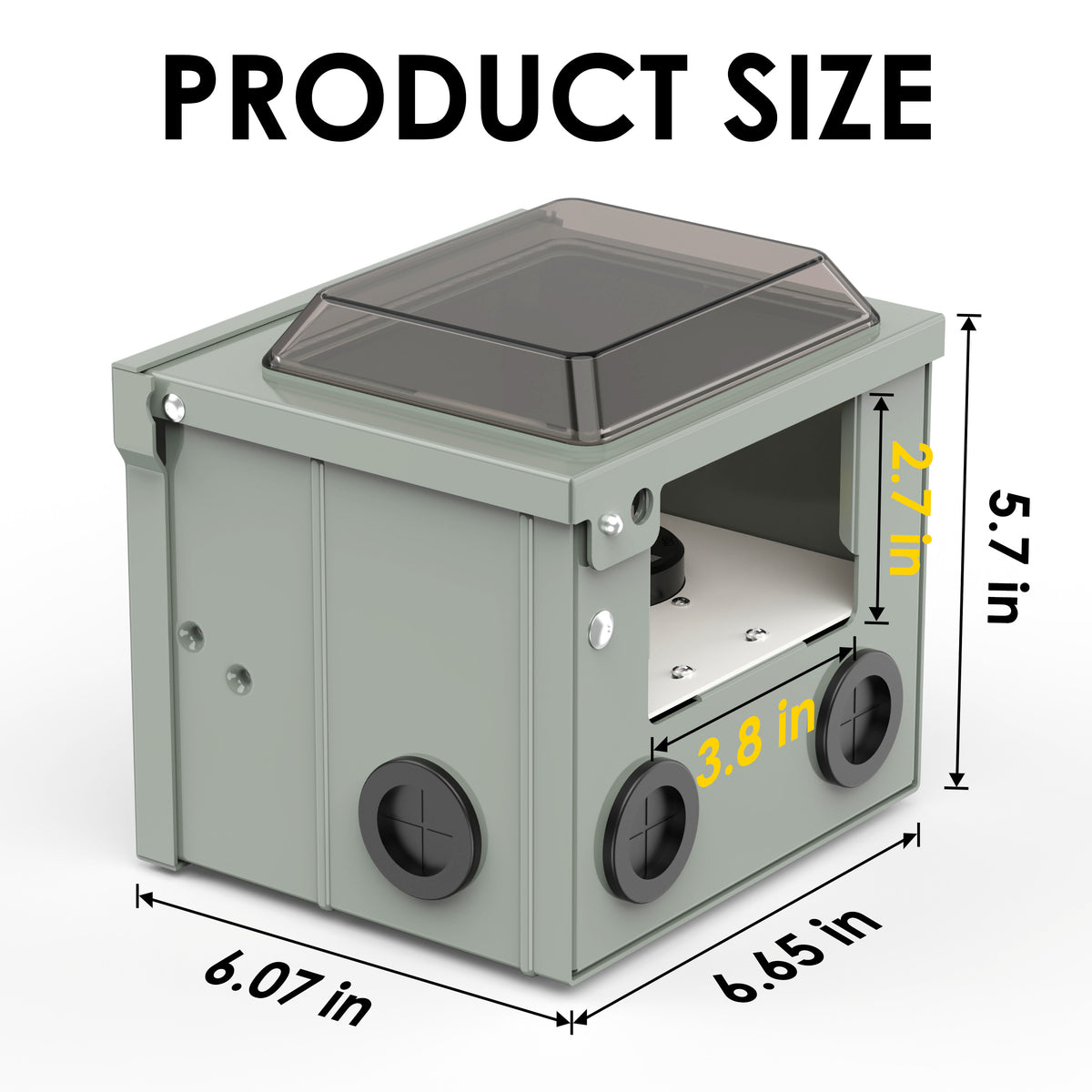 50 Amp 20 Amp 15 Amp RV Power Outlet Box, NEMA 14-50R 125/250 Weatherproof Outdoor Electrical Panel, with Prewired 50 20 Amp Receptacle for RV Camper Travel Trailer Electric Car Generator