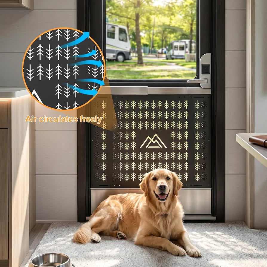 RV Screen Door Protector for Dogs Adjustable