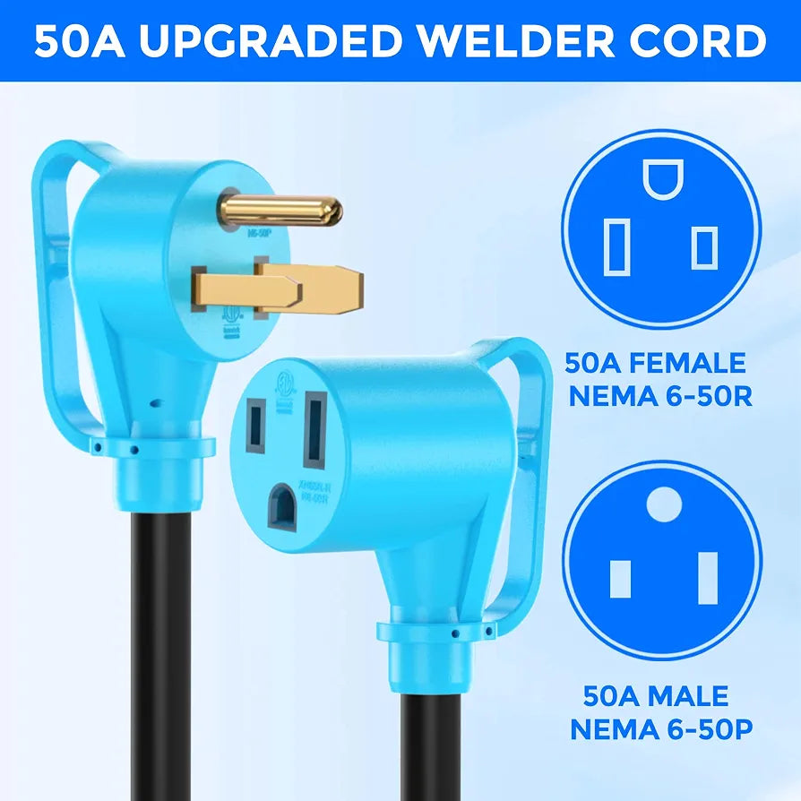 50Amp 25FT Welder Extension Cord 10 AWG