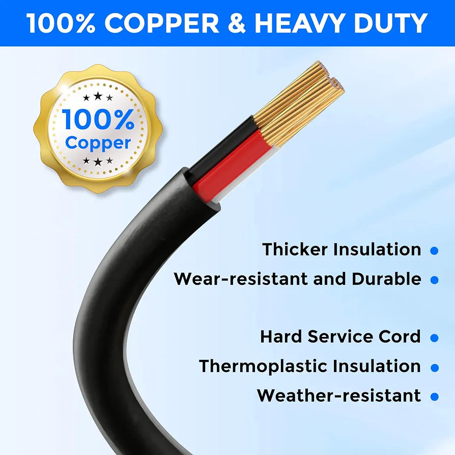 50Amp 25FT Welder Extension Cord 10 AWG